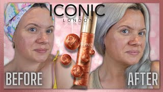 ICONIC LONDON Prep Set Tan Self Tanning Mist Glow Application amp Review  Clare Walch [upl. by Haskel]