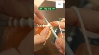 Ssk knitting tutorial  knitting video learn to knit for beginners knitting howto [upl. by Anehsuc]