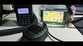 HT DMR Baofeng DM1801 on Homebrew MMDVM  Nextion Display Modified firmware [upl. by Salina297]