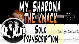 The Knack  My Sharona  Solos TranscriptionLesson  TABS [upl. by Rooker]