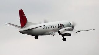 松山空港 快音プロペラ機の離陸！Japan Air Commuter Saab 340  Matsuyama Airport 2013 [upl. by Neleh]