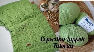 Copertina Luppoloscialle ai ferri per neonatikniting tutorial [upl. by Annauj]