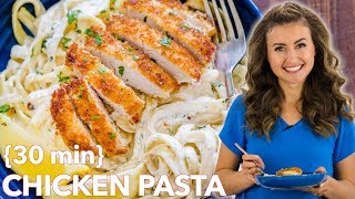 Creamy Lemon Chicken Pasta  Super Easy Sauce [upl. by Nairam]