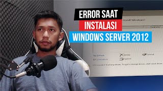 Cara Mengatasi Windows couldnt find any drives Saat Install Win Server 2012  HP Proliant ML30 Gen9 [upl. by Cirdet]