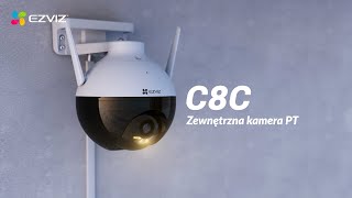 C8C EZVIZ  Kamera obrotowa bezprzewodowa FullHD 1080p zewnętrzna WiFi [upl. by Hedvah]