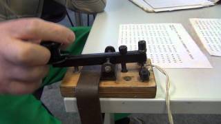 High speed morse telegraphy using a straight key [upl. by Evelin]