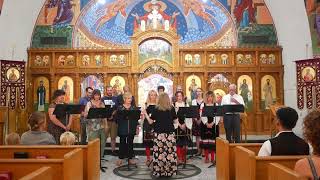 St Peter The Apostle Serbian Orthodox Church Choir Fresno Ca [upl. by Llednav974]