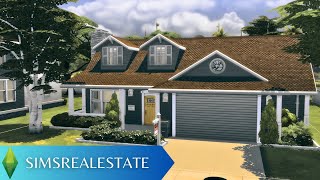 Realistic Single Family House  Sims 4  No CC [upl. by Nelyk]