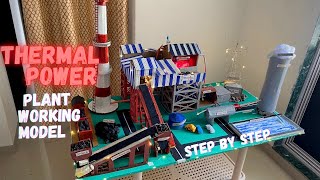 Thermal power plant working model making coal thermal power plant project [upl. by Iinde285]