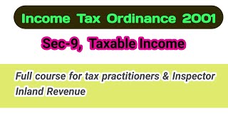 Taxable income Sec 09 ITO 2001 [upl. by Bork]