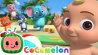 Balloon Beach Song  CoComelon Animal Time  Animals for Kids [upl. by Rustin356]