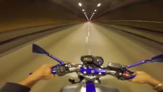 Acelerando A Fondo Yamaha FZ6 Túnel En Brasil [upl. by Batista485]