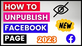 NEW Method  How To Unpublish A Facebook Page in 2024 [upl. by Eniladam]