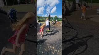 Spider web spinning fyp shorts Playground [upl. by Nylecyoj896]