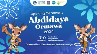 Opening Ceremony Abdidaya 2024 Universitas Udayana [upl. by Ewnihc]