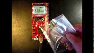 DIY Geiger Counter with 5110 Nokia LCD and PIC16F876A testing Americium Am241 sample J305 GM Tube [upl. by Paik]