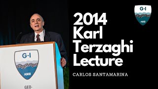 2014 Karl Terzaghi Lecture Carlos Santamarina Energy Geotechnology [upl. by Gaidano337]