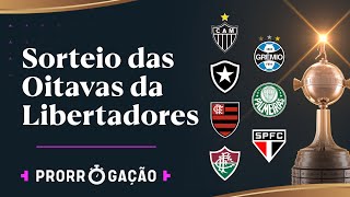 ACOMPANHE AO VIVO OS SORTEIOS DAS OITAVAS DA LIBERTADORES E SULAMERICANA [upl. by Anailuj]