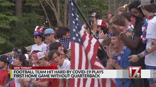 Quarterback of Sanderson high football team deals with COVID19 ‘setback’ [upl. by Chew468]