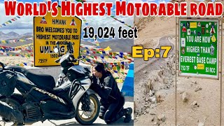 Umlingla Pass Ride l World’s highest motorable Road Dream come true🥰wandererqueenyash [upl. by Oribelle]