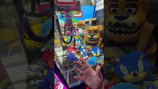 Trying To Win Every Sonic Plush 😮 shorts clawmachine arcade fnaf sonic holidaywithyoutube [upl. by Mohorva]