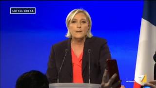 Il discorso di Marine Le Pen da sconfitta alle Presidenziali francesi [upl. by Ragg371]