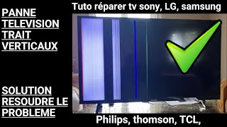 PANNE SMART TV LED REPARATION TELE TRAIT SUR LIMAGE PROBLEME RESOLU 2023 [upl. by Beekman]