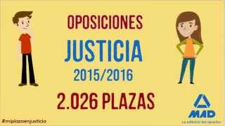 📓 Oposiciones Justicia 20152016 👨‍⚖️  MAD 📚 [upl. by Emarie]