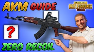 Master the AKM Zero Recoil Guide Tips and Tricks PUBG Mobile amp BGMI Tutorial amp Damage Recoil etc [upl. by Jempty]