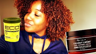 Renpure curl defining cremeCurly hair routine [upl. by Buzzell]