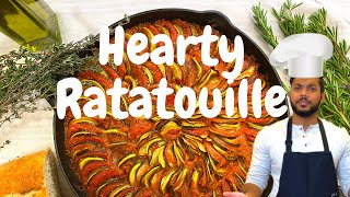 EASY PIXAR STYLE RATATOUILLE RECIPE Confit Byaldi Healthy Recipe [upl. by Ranique]