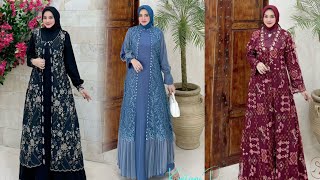 Rekomendasi Gamis Brokat Dan Batik Premium Edisi Lebaran Dan Acara Formal [upl. by Dav]