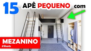 15 IDEIAS de APARTAENTOS PEQUENOS com MEZANINO decorados [upl. by Thane]