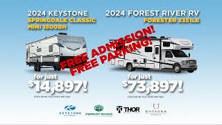 Inventory Reduction RV Show in Harrisburg PA October 9th13th [upl. by Norrahs]