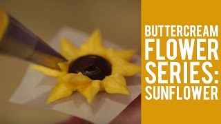 How to Make Buttercream Flowers – The Sunflower [upl. by Wagoner]