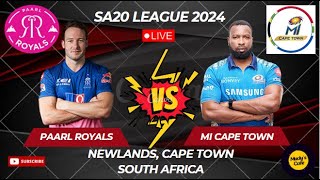 MI Cape Town Vs Paarl Royals South Africa T20 League Newlands Cape Town South Africa [upl. by Athalla691]