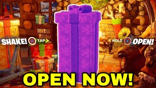 How To Open The 15TH PRESENT in Fortnite Cabin Last Secret Winterfest Present [upl. by Azral261]