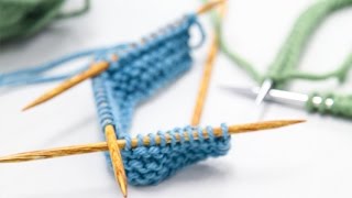 How to Join to Knit in the Round with DPNs After Working Flat [upl. by Adnawak65]