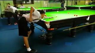 Thais Snooker Player Sponsored By Niche Cues [upl. by Yatnoed]