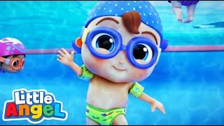 Baby John Plays at the Pool  Baby John’s Playtime Songs amp Nursery Rhymes [upl. by Ahsemat506]