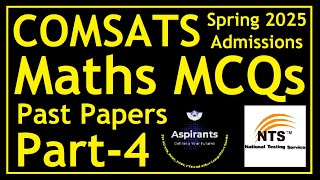 NTS NAT Past Papers  Mathematics Most Repeated MCQs  Part 4  Aspirants of Future [upl. by Aiuqes]