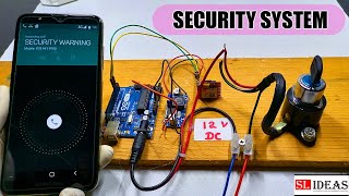 How to make bike amp car security system using arduino gsm module at your home sim800l  sl ideas [upl. by Edson]