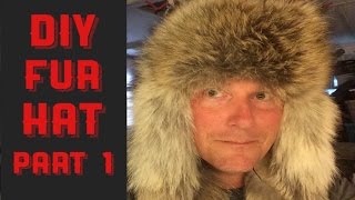 HOW TO MAKE A COYOTE FUR HAT PART 1 [upl. by Yatnuahc287]