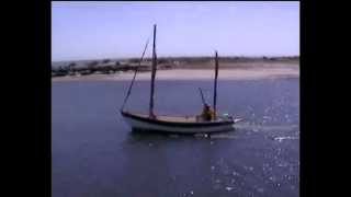 Drascombe Lugger outward bound at Christchurch Dorset [upl. by Noami54]