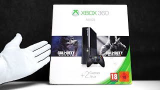 Xbox 360 E Console Unboxing  Online in 2023 Black Ops 2  Ghosts Bundle [upl. by Dyrrej70]