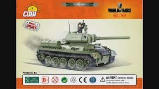 COBI World of Tanks 3005 T3485  instruction timelapse [upl. by Htelimay455]