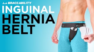 Braceability Inguinal Hernia Support Brief  bilateral hernia truss belt for men and women [upl. by Esoj]