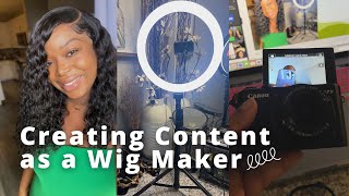 Content Creation for Wig Makers DETAILED My Process [upl. by Nuhsed348]