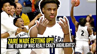 Zaire Wade amp Bronny James GO LOCO In FIRST LEAGUE Game For Sierra Canyon Zaire Wade GETTIN UP [upl. by Trepur]