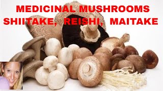 Miracle Medicinal Mushrooms Shiitake Mushrooms Reishi Maitake and Cordyceps [upl. by Anirtek518]